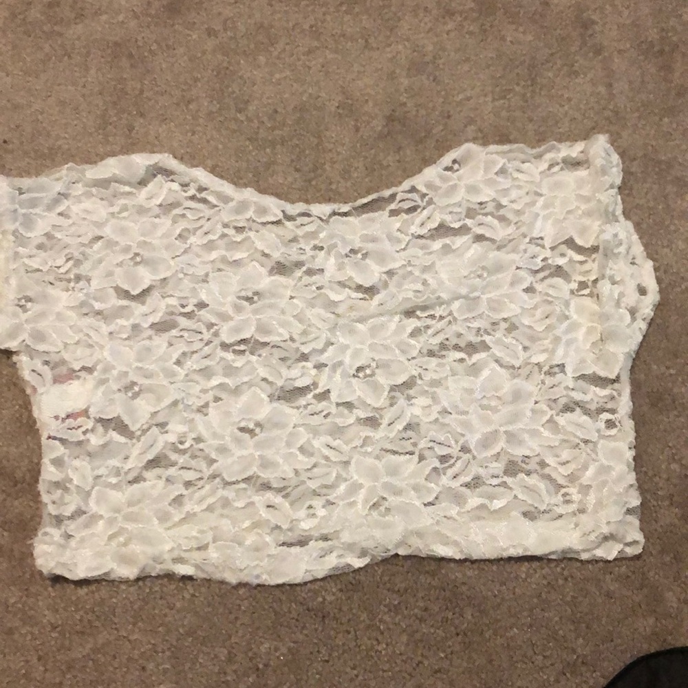 White lace top